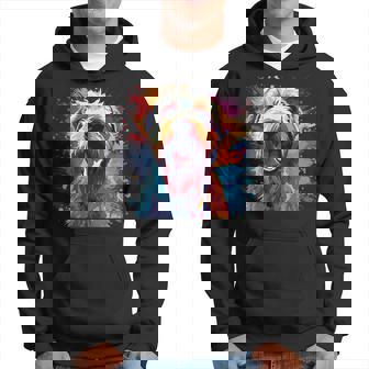 Watercolor Colorful Irish Soft Coated Wheaten Terrier Hoodie | Seseable UK