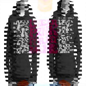 I Wear Pink For My Meme Fight Breast Cancer Awareness Hoodie - Thegiftio UK