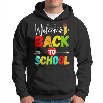 Welcome Back To School 2024 Teachers Students First Day Hoodie - Thegiftio UK