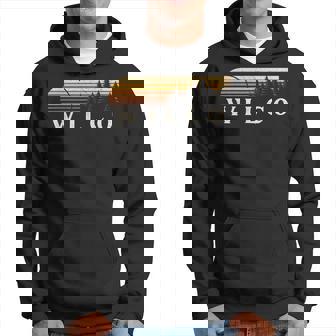 Wilco Tx Vintage Evergreen Sunset Eighties Retro Hoodie - Thegiftio UK
