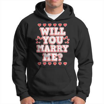 Will You Marry Me Valentine's Day Hoodie - Thegiftio UK