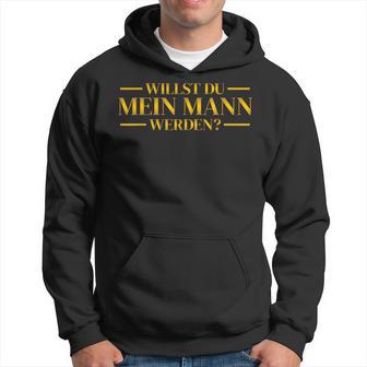 Willst Du Mein Mann Hochzeitsantrag Marriage Proposal Kapuzenpullover - Geschenkecke