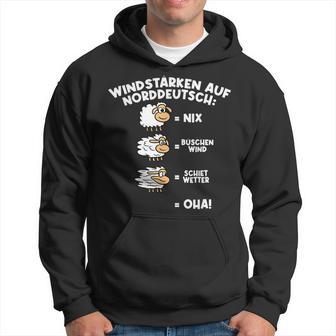 Windstärke Auf Norddeutsch Schafe Humour Slogan Kapuzenpullover - Geschenkecke