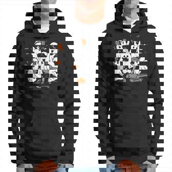 Working Out Ghost Gym Halloween Fitness Weightlifting Hoodie - Thegiftio UK