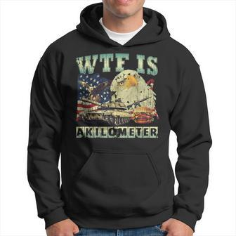 Wtf Is A Kilometer Eagle Badge American Signature Burger Hoodie - Monsterry
