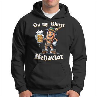 On My Wurst Behavior Oktoberfest Costume Outfit German Hoodie - Thegiftio UK