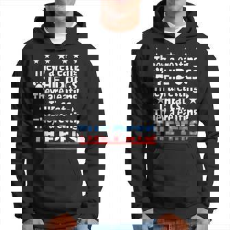 They Are Eating The Dogs The Cats The Pets Trump Hoodie | Mazezy