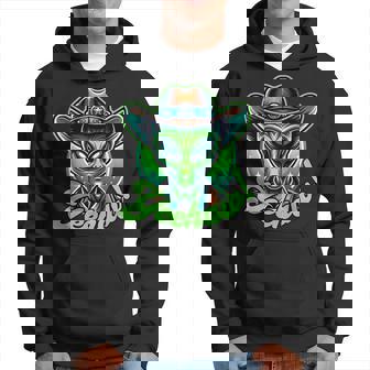 Yeehaw Alien Cowboy Western Space Lover Halloween Hoodie - Thegiftio UK