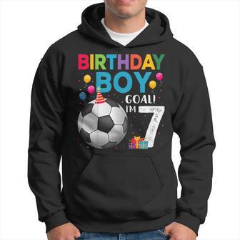 Youth 7 Year Old Boy 7Th Birthday Boy Football Hoodie - Thegiftio UK