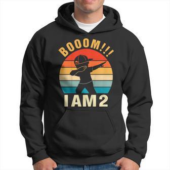 Youth Dabbing Birthday 2 Years Old 2Nd Birthday Outfit Boys Hoodie - Thegiftio UK