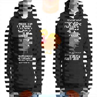 They're Eating The Turkeys Turkey Thanksgiving Hoodie | Mazezy