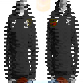 Zimbabwe Number 7 Soccer Flag Football Seven Zimbabwean Hoodie - Thegiftio
