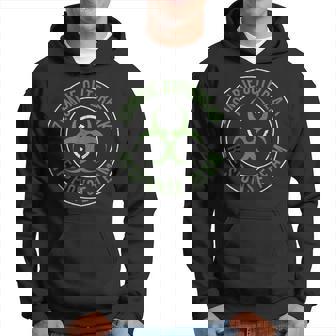 Zombie Outbreak Response Team Halloween Apocalypse Gas Mask Hoodie - Monsterry