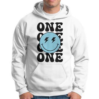 1St Birthday One Happy Dude Family Matching Bolt Eyes Hoodie - Thegiftio UK