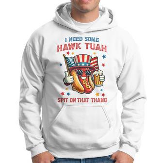 4Th Of July Hot Dog Usa Flag I Need Some Hawk Tush Hoodie - Thegiftio UK