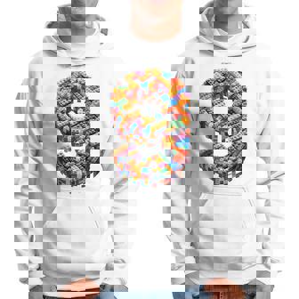 9 Year Old Blocks Building Master Builder 9Th Birthday Boy Hoodie - Thegiftio
