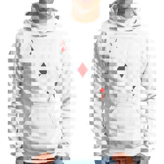 Ace Of Diamonds Playing Cards Easy Halloween Costume Hoodie | Seseable UK