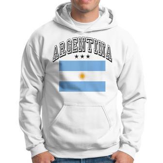 Argentina Vintage Throwback Flag Souvenir Hoodie - Thegiftio UK