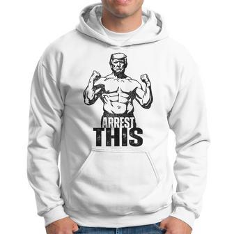 Arreste Esta Flexión Muscular Divertido Gimnasio De Entrenamiento De Donald Trump Djt Sin Mangas Sudadera - Regaloses