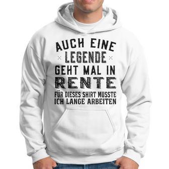 Auch Eine Legende Geht Mal In Retire Gray Kapuzenpullover - Geschenkecke