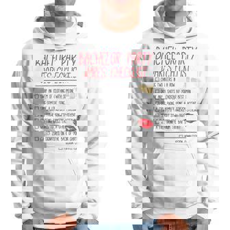 Bachelor Party Checklist Wedding Groom Hoodie | Seseable UK