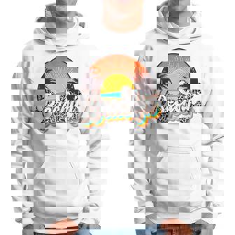 Beachin' Leopard Retro Summer Sunset Beach Lovers Vacation Hoodie - Monsterry