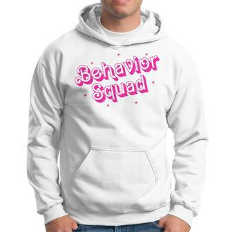 Behavior Squad Aba Therapist Rbt Therapy Behavior Team Pink Hoodie - Thegiftio UK