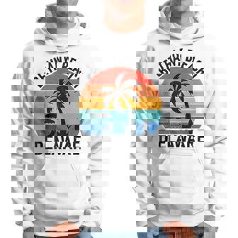 Bethany Beach Delaware Vintage Sunset Beach Surf Summer Hoodie - Thegiftio UK