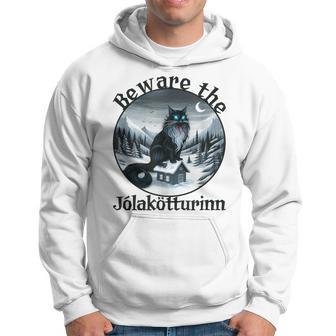Beware The Jolakotturinn Yule Cat Icelandic Christmas Norse Hoodie - Thegiftio UK