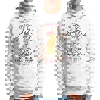 Born To Dilly Dally Forced To Pick Up The Pace Cowboy Bear Hoodie | Seseable UK