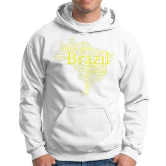 Brazil Map Football Copacabana Brazilian Kapuzenpullover - Geschenkecke