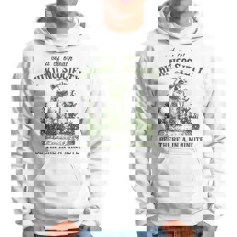 Out Of Breath Hiking Society Raccoon Be There In A Minute Hoodie - Thegiftio