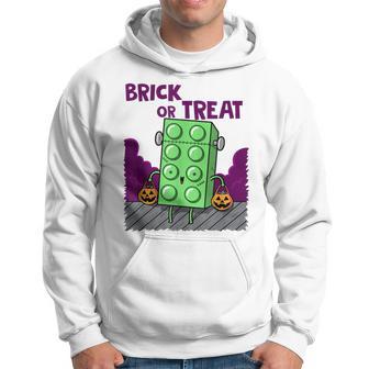 Brick Or Treat Halloween Pumpkins Spooky Hoodie - Thegiftio UK