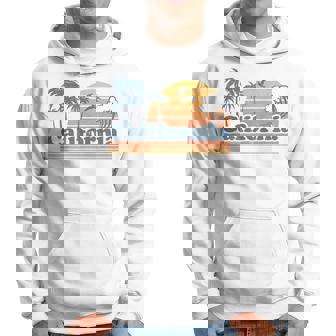California Vacation Sunset Cute Cali 70S Vintage Retro Beach Hoodie - Thegiftio UK