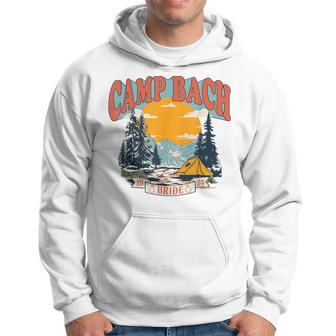 Camp Bach Bride 2024 Retro Camping Bachelorette Party Hoodie - Thegiftio UK