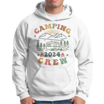 Camping Crew 2024 Familienpassender Sommertrip Camp Retro Kapuzenpullover - Seseable