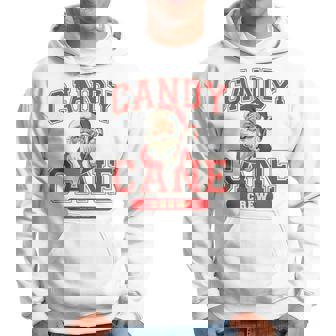 Candy Cane Crew Vintage Christmas Santa Claus Pj Pajama Top Hoodie | Seseable UK