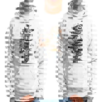 Casa Diseño Abstracto Árbol Ilustración Dibujo Casa Sudadera - Regaloses