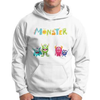 Children's 3Rd Birthday Ich Bin Schon 3 Jahre Junge Kleine Monster Kapuzenpullover - Geschenkecke