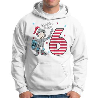 Children's 6Th Birthday With Sword Ich Bin Schon Sechs Ritter Mit Sword Kapuzenpullover - Geschenkecke