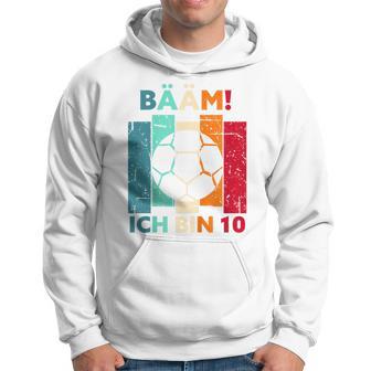 Children's Bäm Ich Bin 10 Zehn Jahre Junge 10Th Birthday Football Kapuzenpullover - Geschenkecke