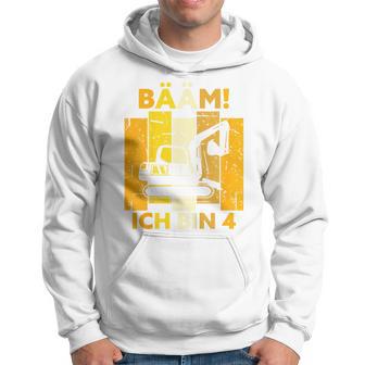 Children's Bäm Ich Bin 4 4 Jahre Boys 4Th Birthday Digger Kapuzenpullover - Seseable