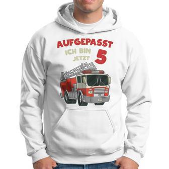 Children's Birthday Feuerwehr Fire Brigade Attention Ich Kapuzenpullover - Geschenkecke