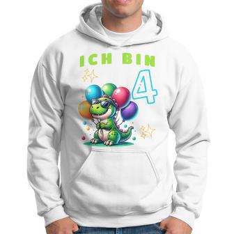 Children's Ich Bin 4 Jahre Alt Dino 4Th Birthday Kapuzenpullover - Geschenkecke