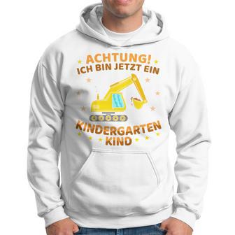 Children's Ich Bin Jetzt Ein Kindergartenkind Excavator Kindergarten Start Kapuzenpullover - Geschenkecke