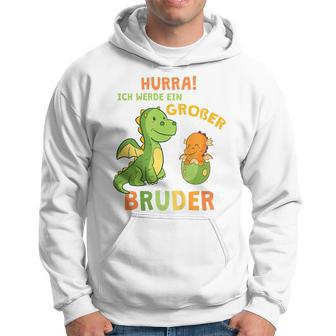 Children's Ich Werde Ein Großer Bruder Dinosaur Dino Bru Kapuzenpullover - Geschenkecke