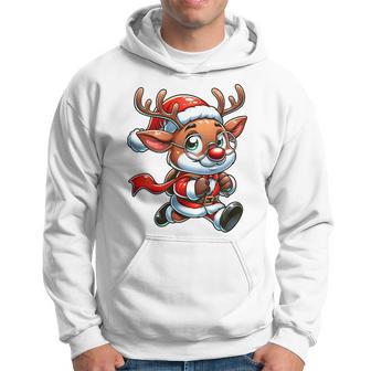 Children's Weihnachts Rentier Süß Santa Claus Kapuzenpullover - Geschenkecke