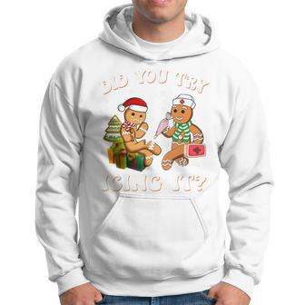 Christmas Gingerbread Did You Try Icing It Hoodie - Thegiftio UK