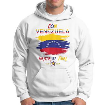 Con Venezuela Hasta El Final 7 Star Flag Libre Pride Latina Hoodie - Thegiftio UK