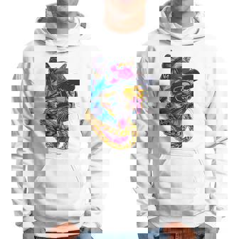 Cool Hip Hop Cat Urban Streetwear B-Boy Graffiti Hoodie | Seseable UK